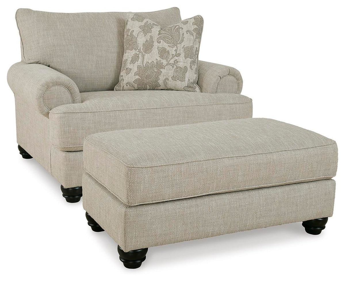 Asanti Oversized Chair and Ottoman - 13201U3 - product view or room setting; complete kit and included component views (supplier image 2)