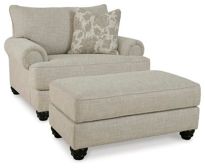 Asanti Oversized Chair and Ottoman - 13201U3 - product view or room setting; complete kit and included component views (supplier image 2)