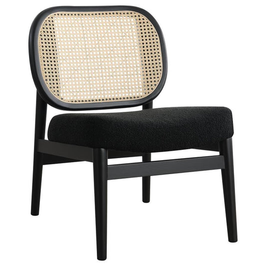Rayo - Rattan Cane Back Accent Chair With Padded Seat