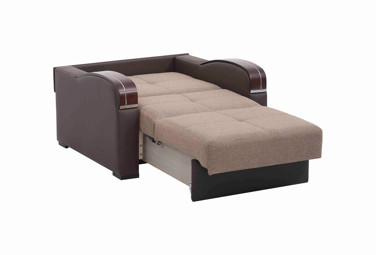 Ottomanson Sleep Plus - Upholstered Convertible Armchair With Storage