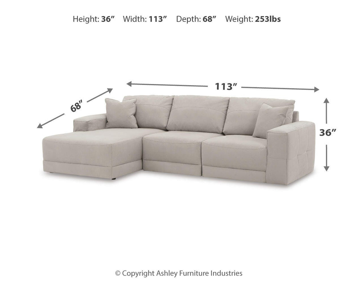 Next-Gen Gaucho Sectional - 18304S1 - approximate manufacturer dimensions (supplier image 26)