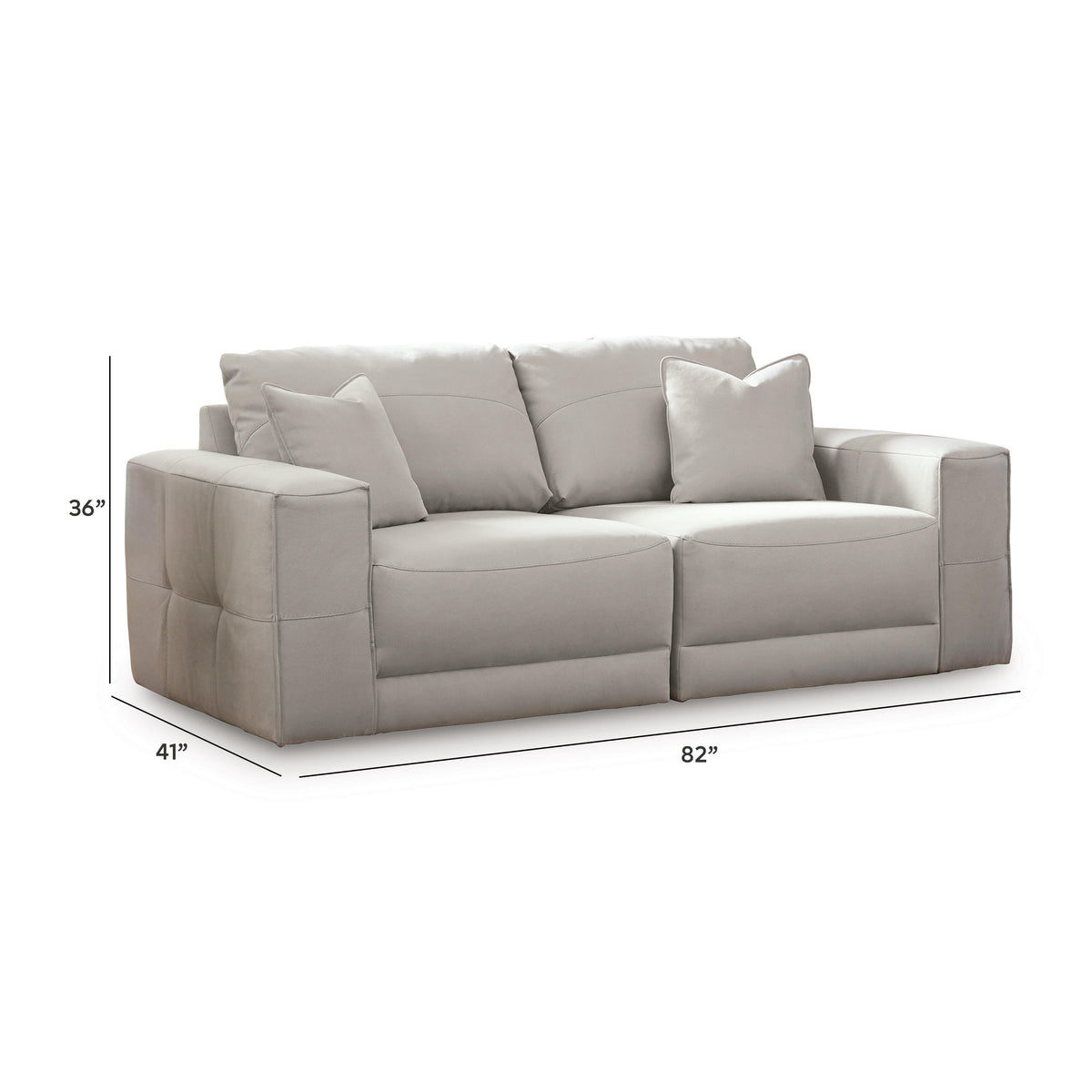 Next-Gen Gaucho Sectional - 18304S3 - approximate manufacturer dimensions (supplier image 22)