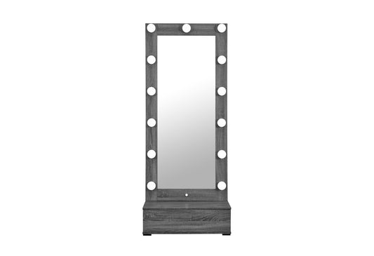 Lexi - Narrow Tall Mirror - Gray