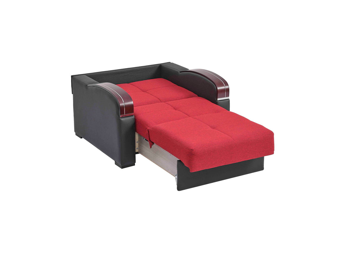 Ottomanson Sleep Plus - Upholstered Convertible Armchair With Storage