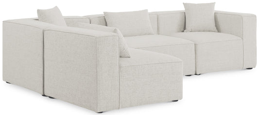 Cube - Linen 4 Piece Modular Corner Sectional