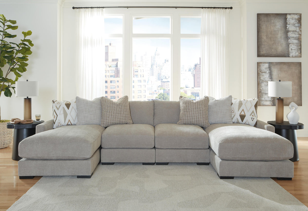 Aslan Court Sectional - 20305S5 - product view or room setting; complete kit and included component views (supplier image 27)