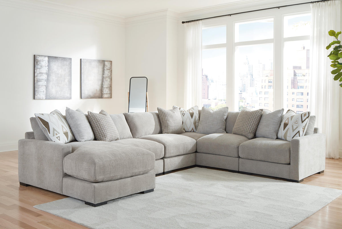 Aslan Court Sectional - 20305S8 - product view or room setting; complete kit and included component views (supplier image 52)