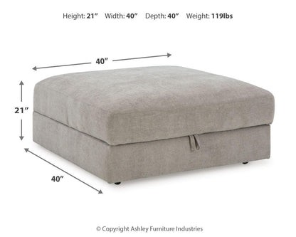 Aslan Court Ottoman With Storage - 2030511 - approximate manufacturer dimensions (supplier image 7)