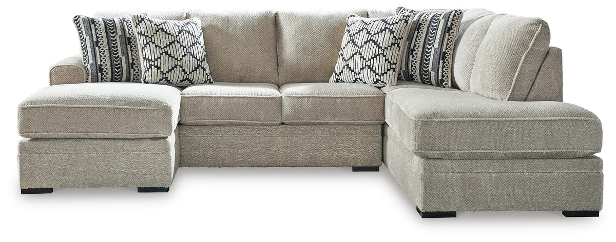 Calnita Sectional - 20502S1 - product view or room setting; complete kit and included component views (supplier image 12)