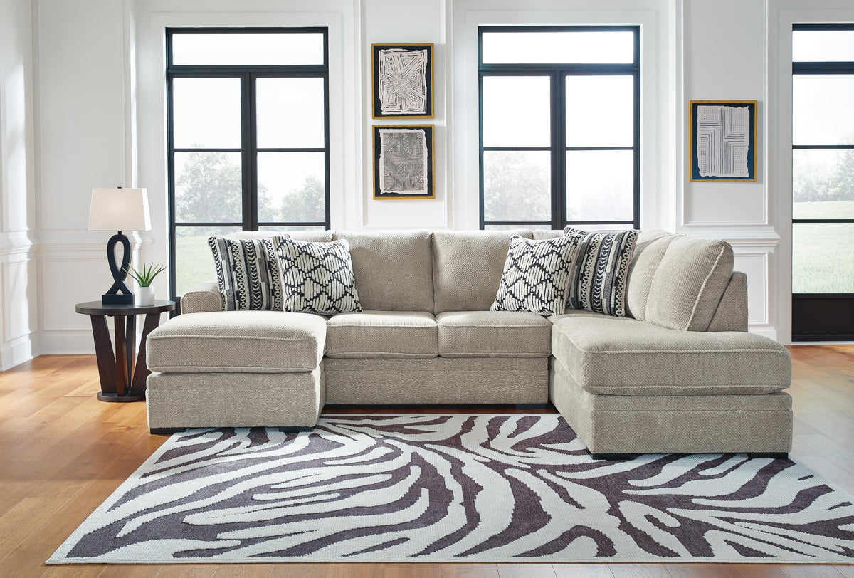 Calnita Sectional - 20502S1 - product view or room setting; complete kit and included component views (supplier image 13)