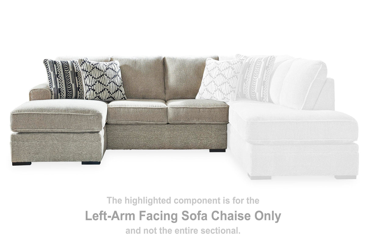Calnita Sectional - 20502S1 - product view or room setting; complete kit and included component views (supplier image 18)