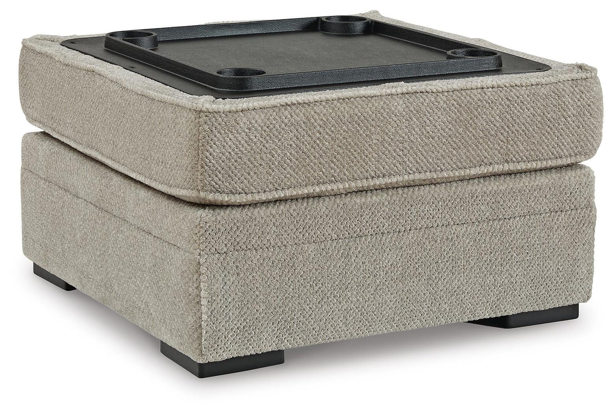 Calnita Oversized Swivel Chair and Ottoman - 20502U1 - product view or room setting; complete kit and included component views (supplier image 5)
