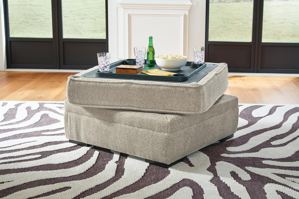 Calnita Ottoman With Storage - 2050211 - product view or room setting; only ottoman included (supplier image 6)
