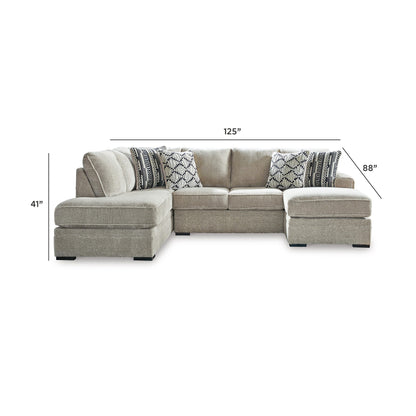 Calnita Sectional - 20502S2 - approximate manufacturer dimensions (supplier image 5)