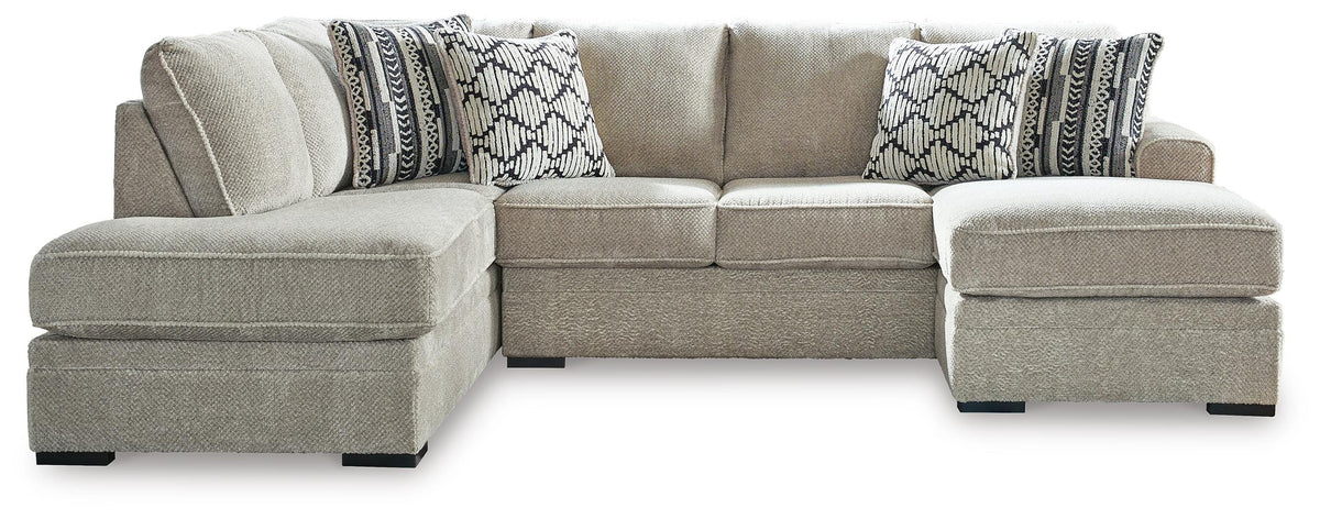Calnita Sectional - 20502S2 - product view or room setting; complete kit and included component views (supplier image 1)