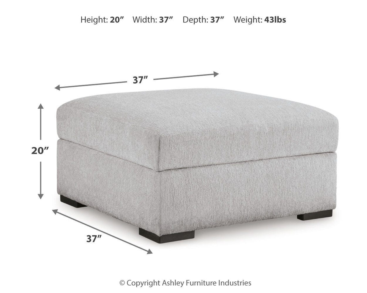 Gabyleigh Ottoman With Storage - 2090411 - approximate manufacturer dimensions (supplier image 7)