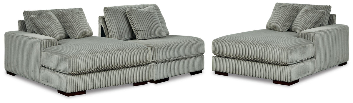 Lindyn Sectional - 21105S18 - product view or room setting; complete kit and included component views (supplier image 158)