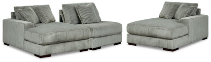 Lindyn Sectional - 21105S18 - product view or room setting; complete kit and included component views (supplier image 158)
