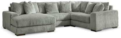 Lindyn Sectional - 21105S17 - product view or room setting; complete kit and included component views (supplier image 147)