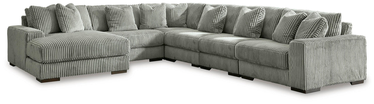 Lindyn Sectional - 21105S8 - product view or room setting; complete kit and included component views (supplier image 126)