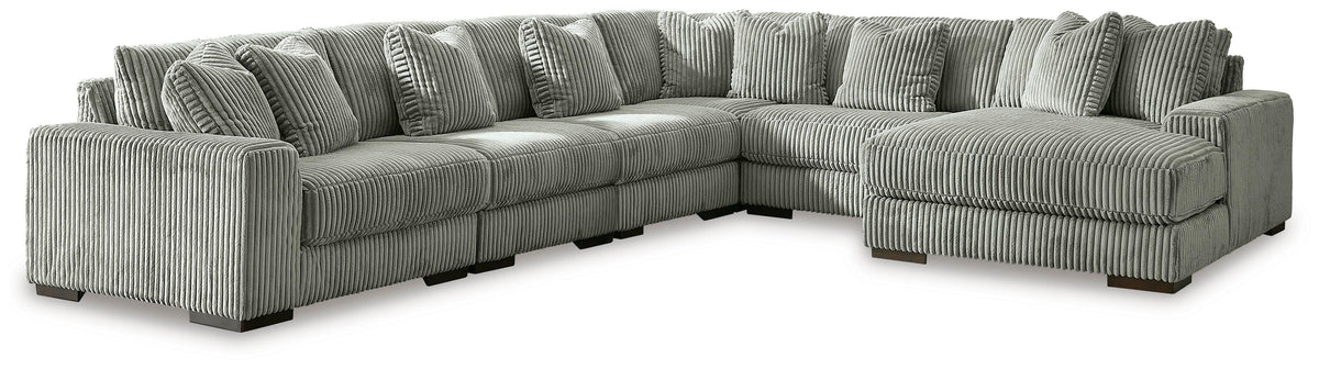 Lindyn Sectional - 21105S19 - product view or room setting; complete kit and included component views (supplier image 156)