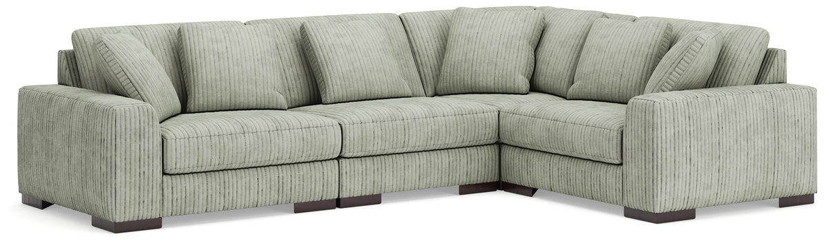 Lindyn Sectional - 21105S2 - product view or room setting; complete kit and included component views (supplier image 160)