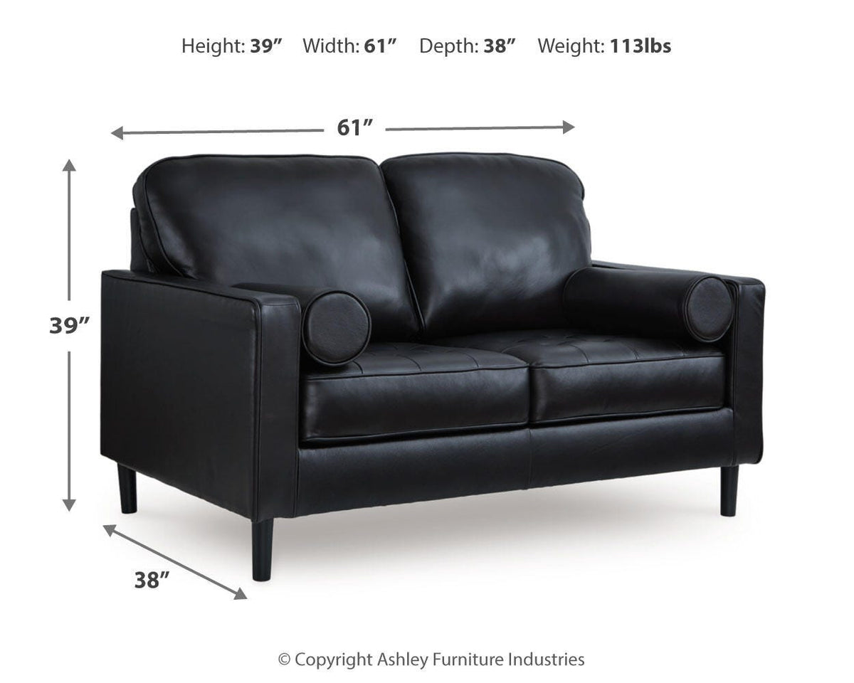 Bryceview Loveseat - 2120535 - approximate manufacturer dimensions (supplier image 7)