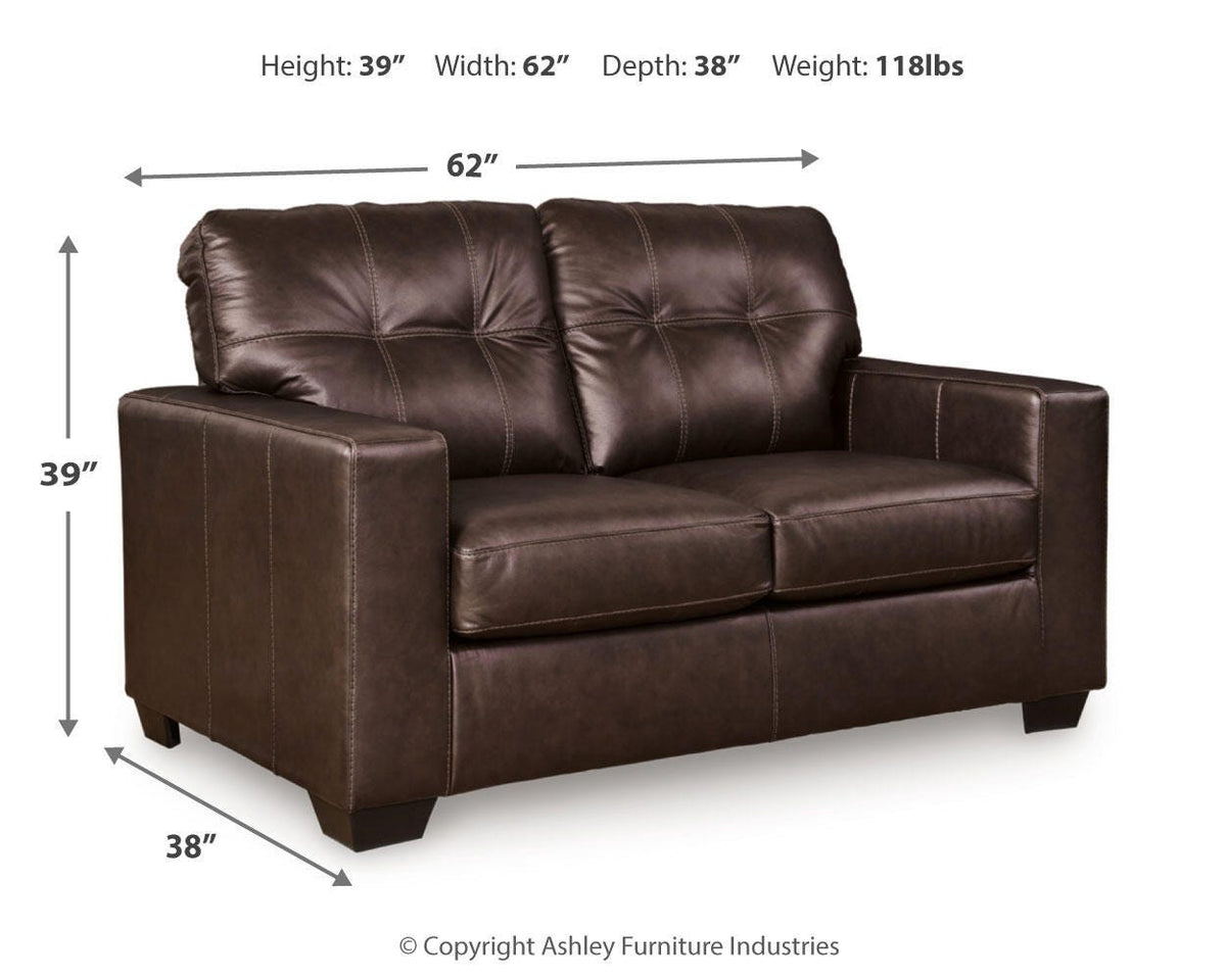 Santorine Loveseat - 2170635 - approximate manufacturer dimensions (supplier image 8)