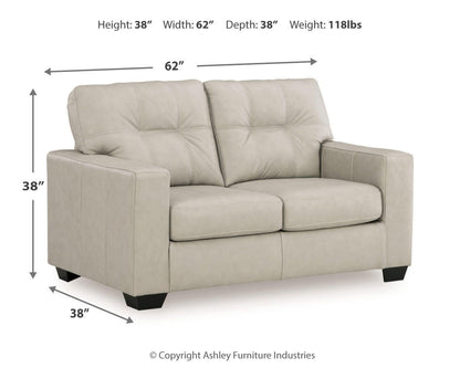 Santorine Loveseat - 2170835 - approximate manufacturer dimensions (supplier image 15)