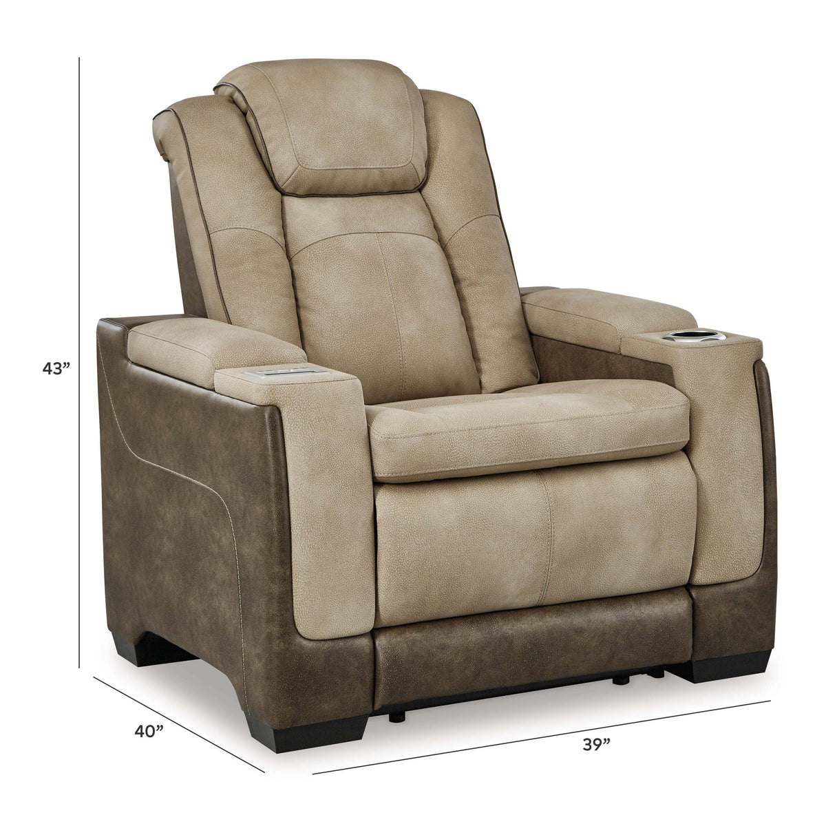 Next-Gen Durapella Living Room Sets - 22003U2, 22003U3 - approximate manufacturer dimensions (supplier image 90)