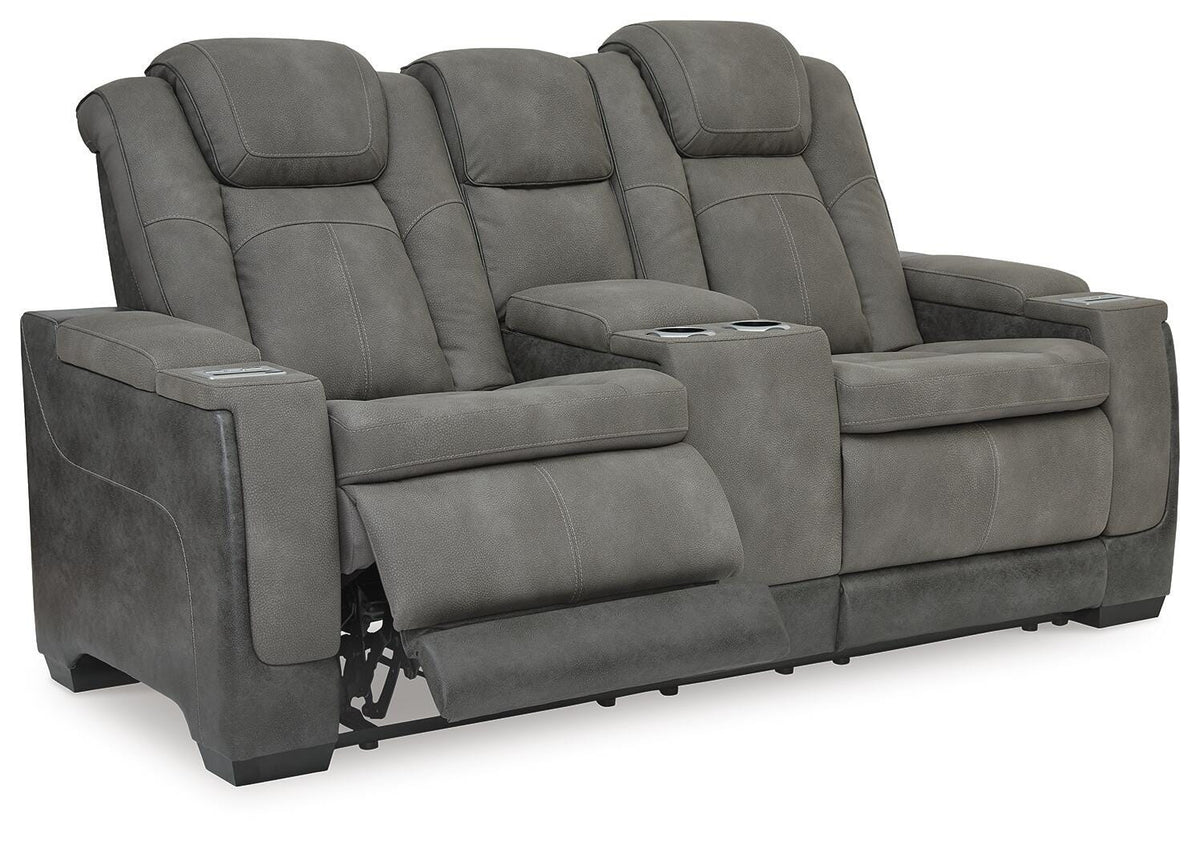 Next-Gen Durapella Power Reclining Loveseat with Console - 2200418 - product view or room setting; only loveseat included (supplier image 44)
