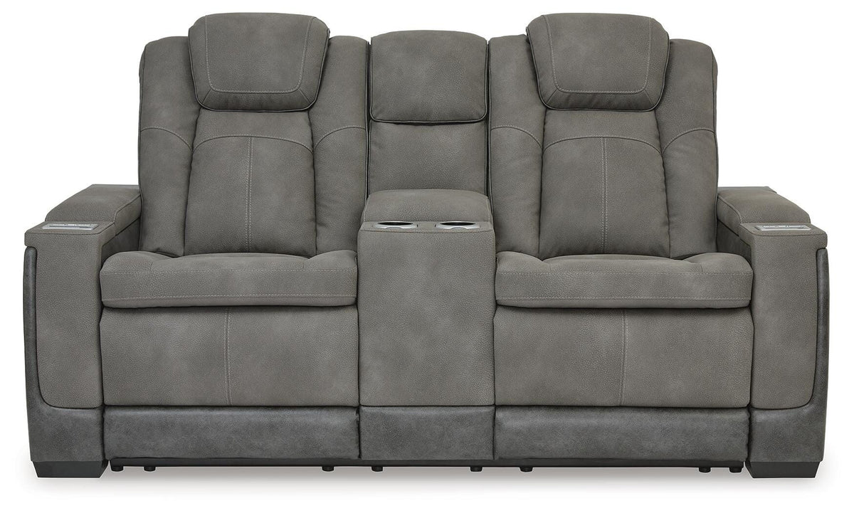 Next-Gen Durapella Power Reclining Loveseat with Console - 2200418 - product view or room setting; only loveseat included (supplier image 46)