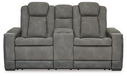 Next-Gen Durapella Power Reclining Loveseat with Console - 2200418 - product view or room setting; only loveseat included (supplier image 46)