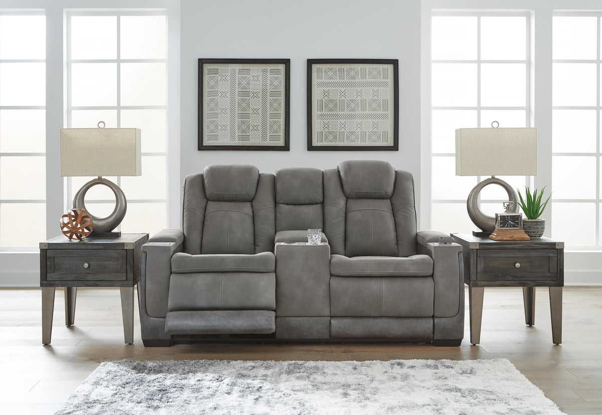 Next-Gen Durapella Power Reclining Loveseat with Console - 2200418 - product view or room setting; only loveseat included (supplier image 45)