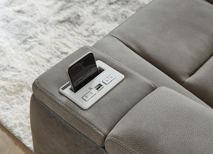 Next-Gen Durapella Power Reclining Loveseat with Console - 2200418 - product view or room setting; only loveseat included (supplier image 53)