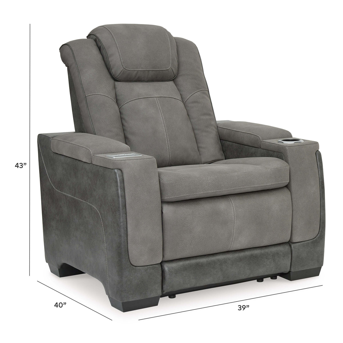 Next-Gen Durapella Power Recliner - 2200413 - approximate manufacturer dimensions (supplier image 53)