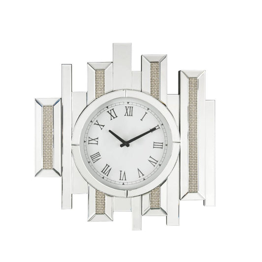 Ornat - 22" Wall Clock - Faux Square Diamonds