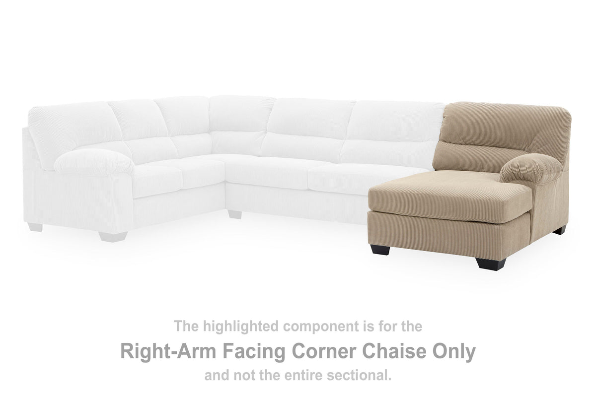 SimpleJoy Sectional - 24203S4, 24203S2, 24203S3 - product view or room setting; complete kit and included component views (supplier image 26)