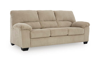 SimpleJoy sofa and loveseat set, Sand, 2420338: original supplier product or room view; only listed sofa and loveseat included. Castillo Furniture, Philadelphia.