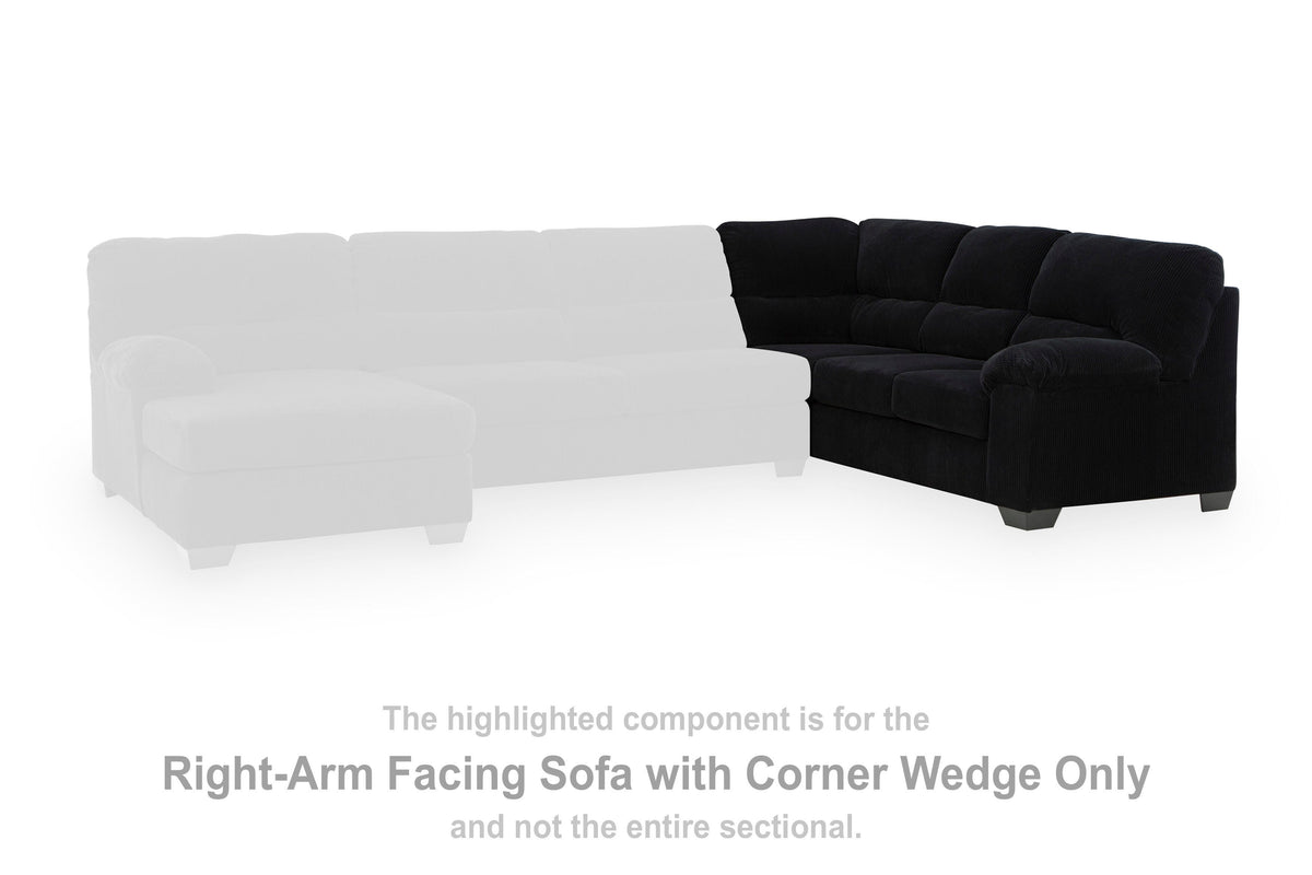 SimpleJoy Sectional - 24204S1 - product view or room setting; complete kit and included component views (supplier image 52)