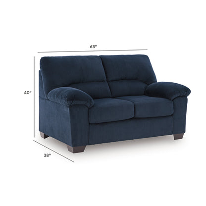 SimpleJoy Loveseat - 2420535 - approximate manufacturer dimensions (supplier image 7)