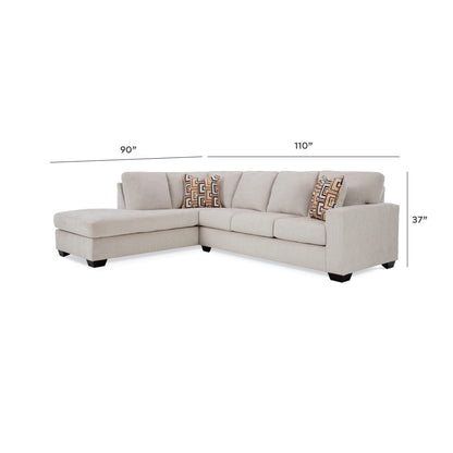 Aviemore Sectional - 24305S1 - approximate manufacturer dimensions (supplier image 64)