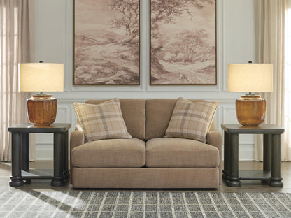 ChloeeAnne sofa and loveseat set, Honey, 2550535: original manufacturer image; only listed sofa and loveseat included. Castillo Furniture, Philadelphia.