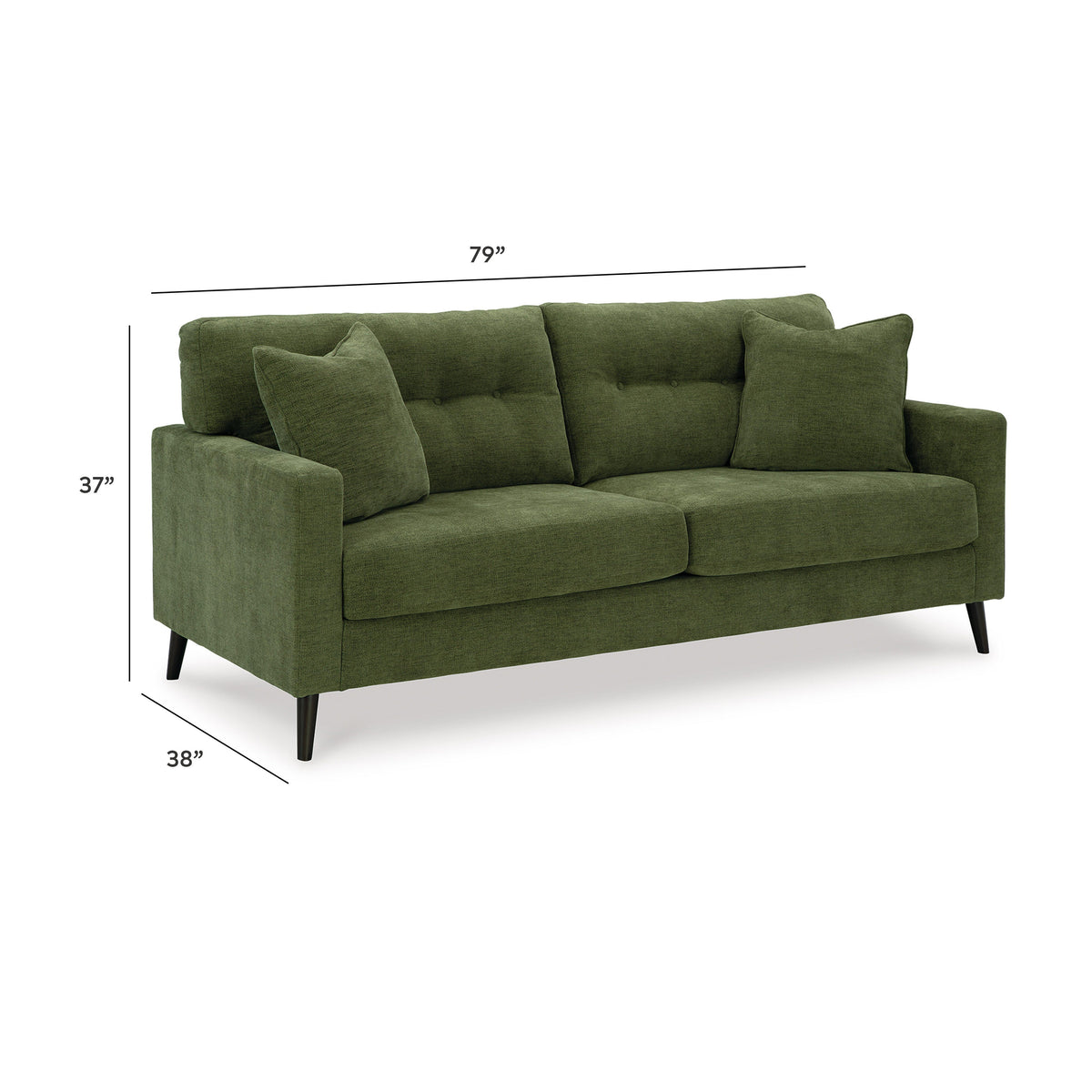 Bixler Sofa - 2610738 - approximate manufacturer dimensions (supplier image 8)
