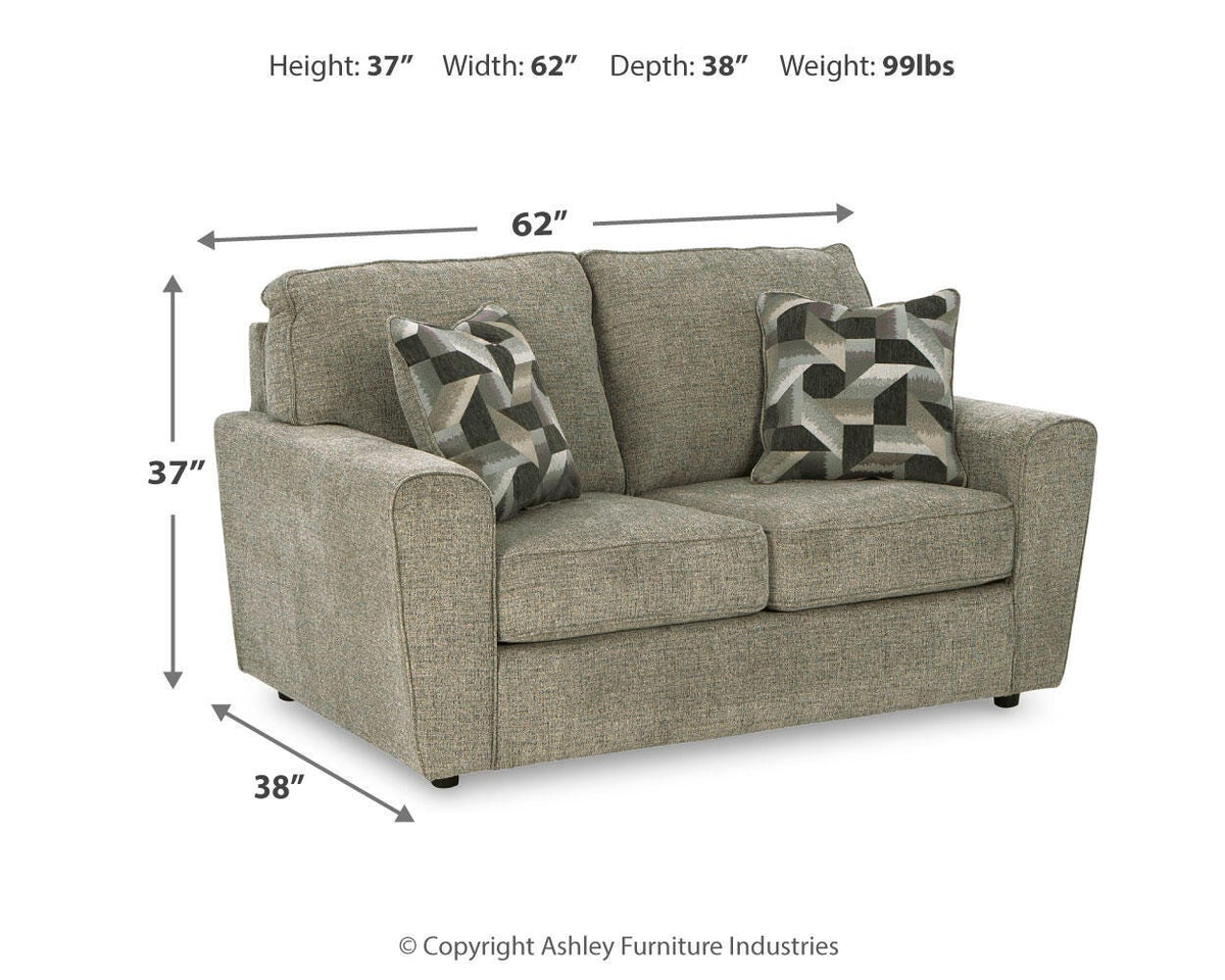 Cascilla Loveseat - 2680535 - approximate manufacturer dimensions (supplier image 6)