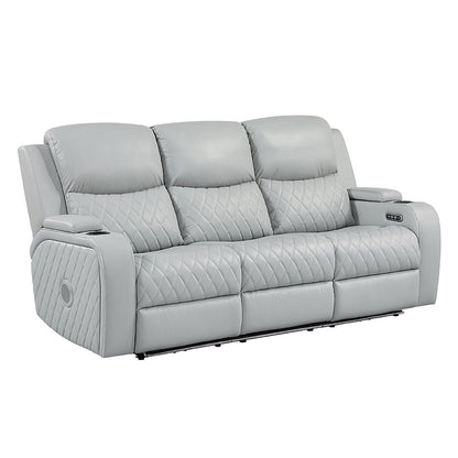 Elonzo - Sofa & Loveseat Set - Light Gray