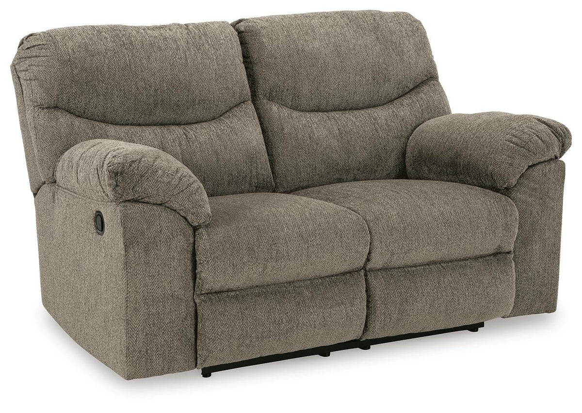 Alphons Reclining Loveseat - 2820186 - product view or room setting; only loveseat included (supplier image 10)