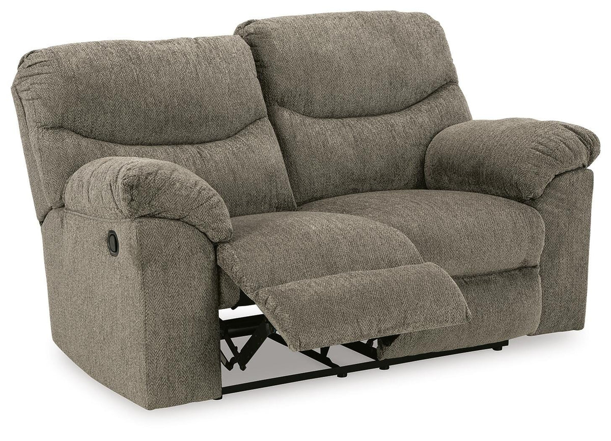Alphons Reclining Loveseat - 2820186 - product view or room setting; only loveseat included (supplier image 12)