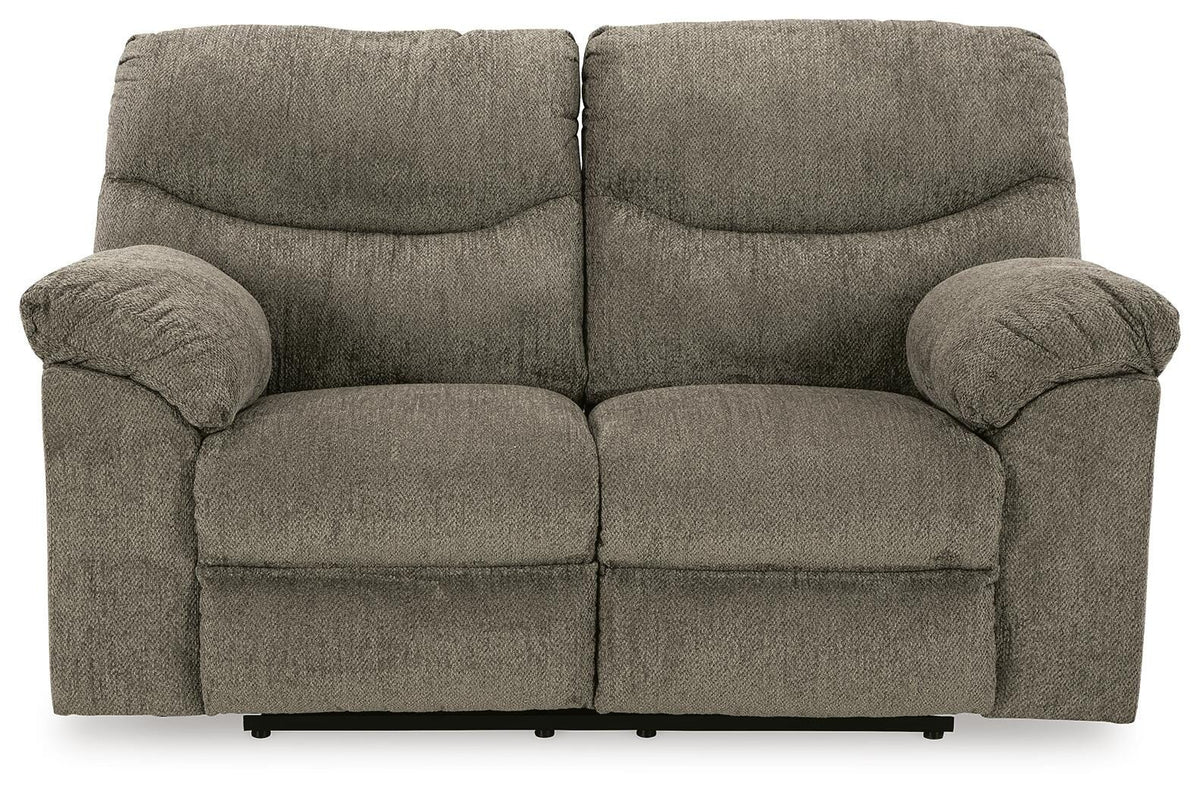 Alphons Reclining Loveseat - 2820186 - product view or room setting; only loveseat included (supplier image 13)