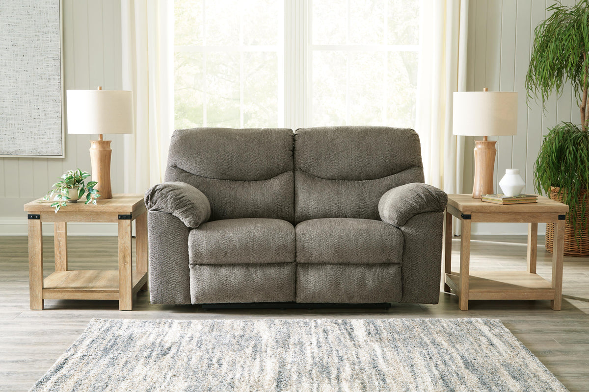 Alphons Reclining Loveseat - 2820186 - product view or room setting; only loveseat included (supplier image 11)